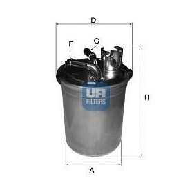 Filtre à carburant UFI code 24.004.00