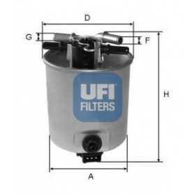 Filtro carburante UFI codice 24.025.01
