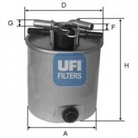 Filtro carburante UFI codice 24.026.01