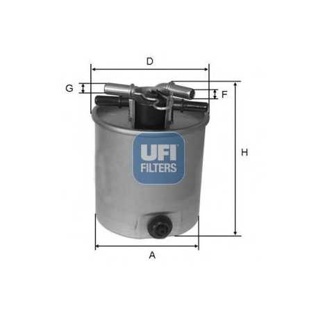 Filtre à carburant UFI code 24.026.01