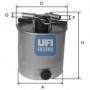 Buy UFI fuel filter code 24.026.01 auto parts shop online at best price