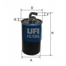 Filtro carburante UFI codice 24.030.00