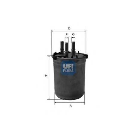 Buy UFI fuel filter code 24.033.00 auto parts shop online at best price