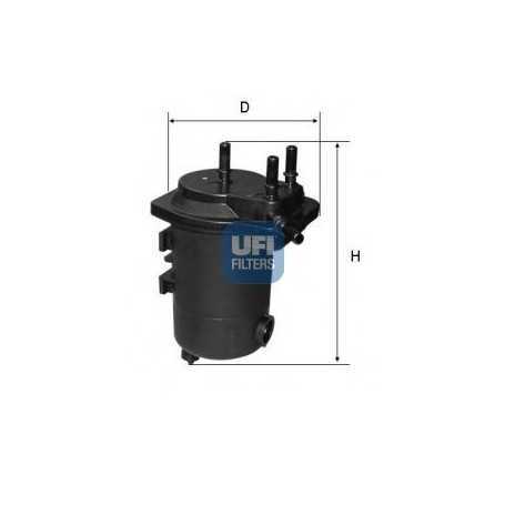 Filtro carburante UFI codice 24.051.00
