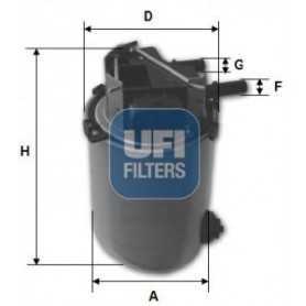 Filtro carburante UFI codice 24.061.01