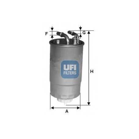 Filtro carburante UFI codice 24.099.00