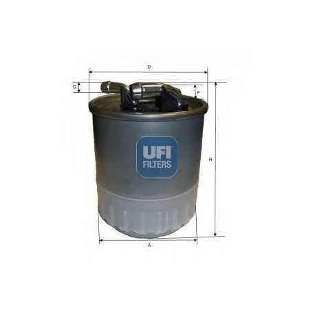 Filtre à carburant UFI code 24.107.00