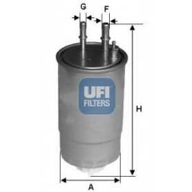 Código de filtro de combustible UFI 24.117.00