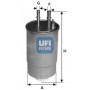 Buy UFI fuel filter code 24.117.00 auto parts shop online at best price