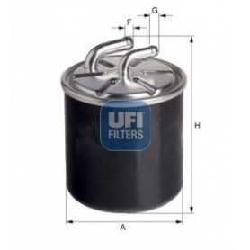 Filtre à carburant UFI code 24.126.00
