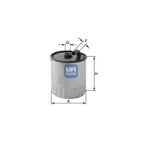 Filtro carburante UFI codice 24.429.00