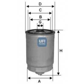 Filtre à carburant UFI code 24.441.00