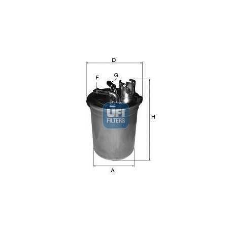 Código de filtro de combustible UFI 24.451.00