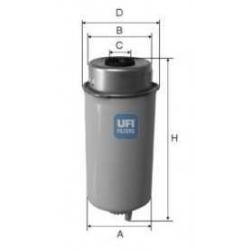 Código de filtro de combustible UFI 24.455.00