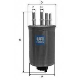 Filtro carburante UFI codice 24.459.00