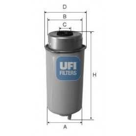 Filtro carburante UFI codice 24.464.00