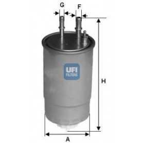 Filtro de combustible UFI código 24.ONE.01