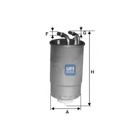 Filtro carburante UFI codice 24.ONE.02