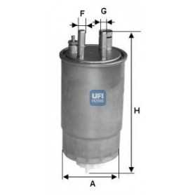 Filtro de combustible UFI código 24.ONE.03