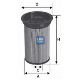 Código de filtro de combustible UFI 26.005.00