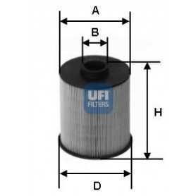 Código de filtro de combustible UFI 26.006.00