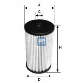Código de filtro de combustible UFI 26.007.00