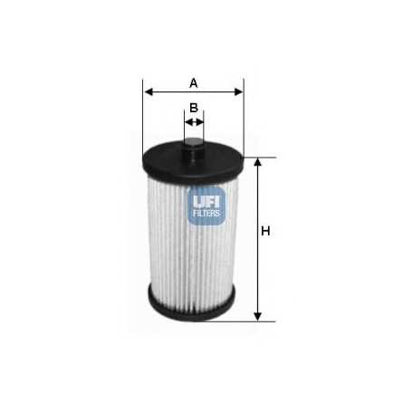 UFI fuel filter code 26.012.00