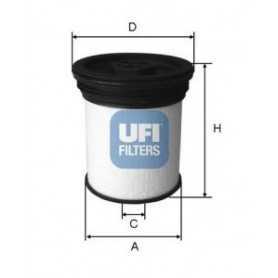 Código de filtro de combustible UFI 26.019.01