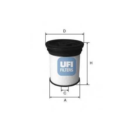Comprar Código de filtro de combustible UFI 26.019.01  tienda online de autopartes al mejor precio