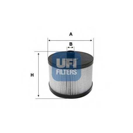 Código de filtro de combustible UFI 26.022.00