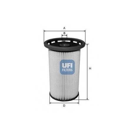 Código de filtro de combustible UFI 26.026.00