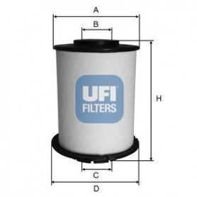 Filtro carburante UFI codice 26.033.00
