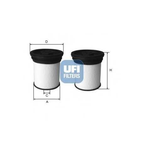 Filtro carburante UFI codice 26.047.00