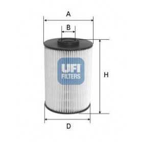 Filtre à carburant UFI code 26.055.00