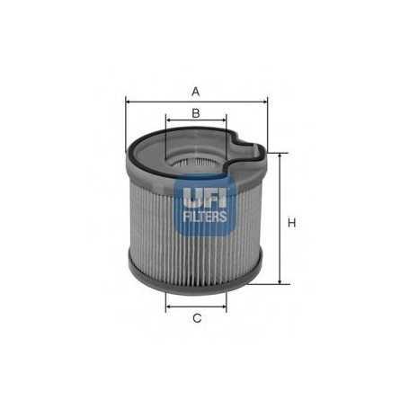 Comprar Código de filtro de combustible UFI 26.691.00  tienda online de autopartes al mejor precio