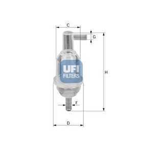 Código de filtro de combustible UFI 31.013.00