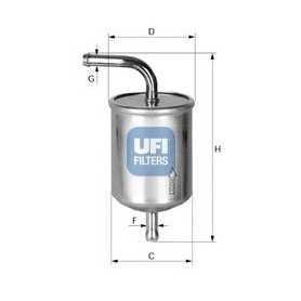 Filtre à carburant UFI code 31.530.00