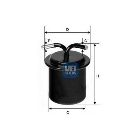 Código de filtro de combustible UFI 31.541.00