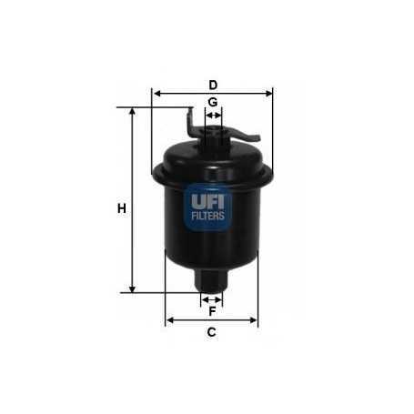 Filtro carburante UFI codice 31.621.00