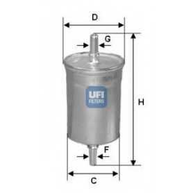 Código de filtro de combustible UFI 31.722.00
