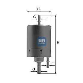Código de filtro de combustible UFI 31.831.00