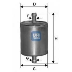 Código de filtro de combustible UFI 31.836.00