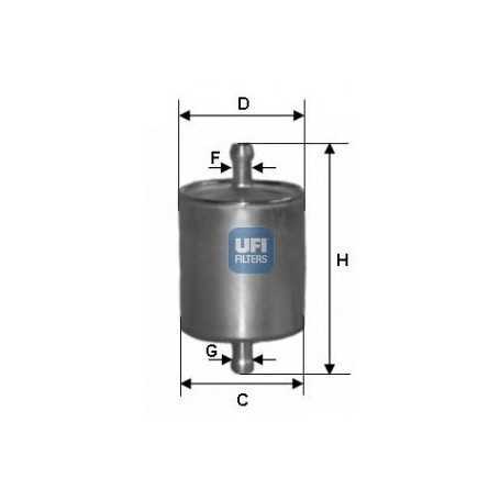 Código de filtro de combustible UFI 31.836.00