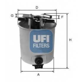 Filtro carburante UFI codice 55.393.00