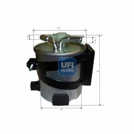 Código de filtro de combustible UFI 55.418.00
