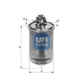 Código de filtro de combustible UFI 55.427.00
