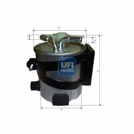 Filtro carburante UFI codice 55.430.00
