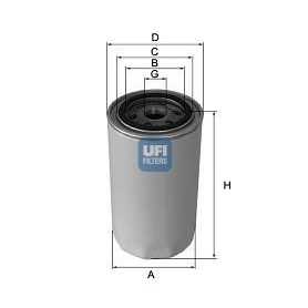 Código de filtro de aceite UFI 23.237.00
