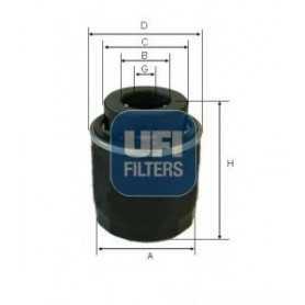 Código de filtro de aceite UFI 23.573.00