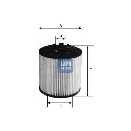 UFI oil filter code 25.012.00